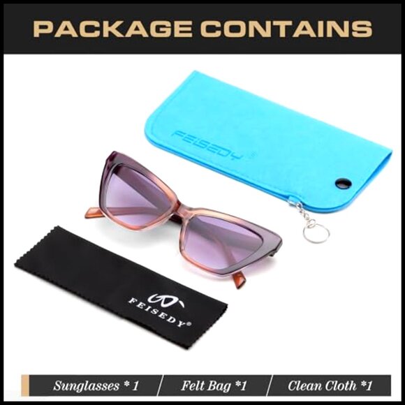 Small Cat Eye Sunglasses UV400 Protection Vintage Chic Retro Shades main image 4